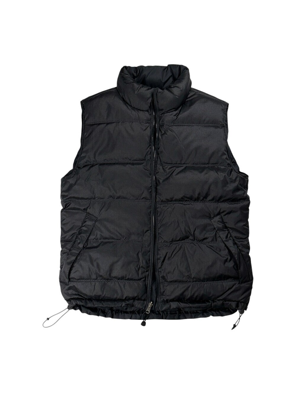 Puffer Vest Mens Black Reversible Down Feather Warm Fits L XL Foot Locker
